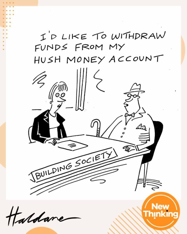 Hush money cartoon